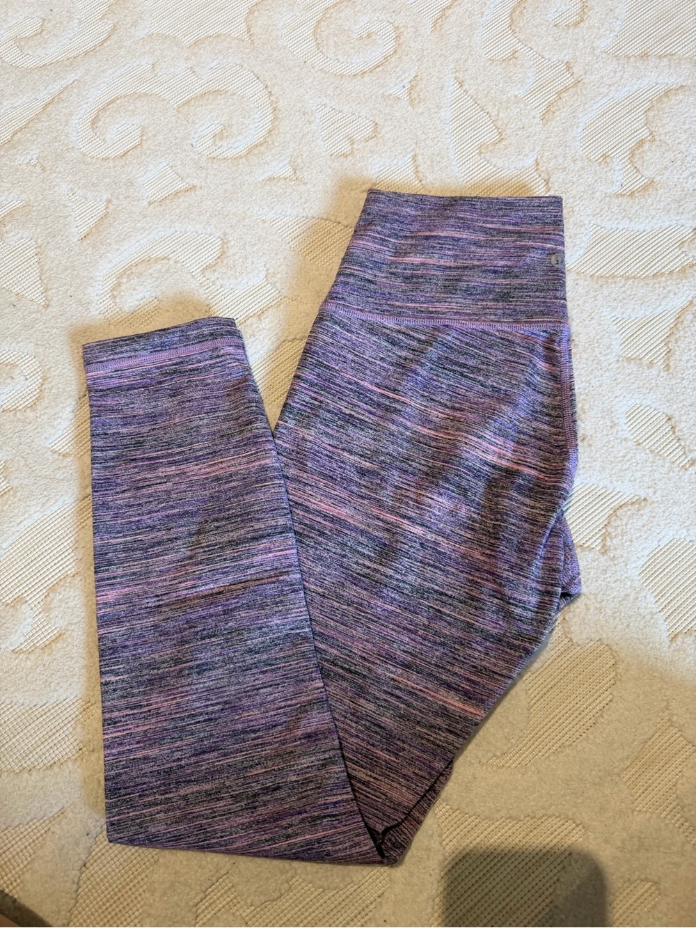 Lululemon Purple Space-Dye Leggings